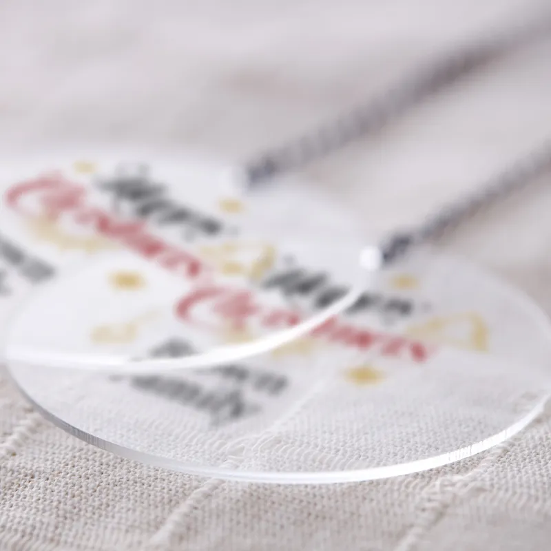 Personlized Transparent Acrylic Christmas Ornament