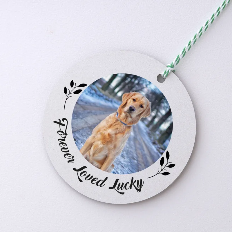 Pet Consept Personalised Photo Printed MDF Tree Ornament