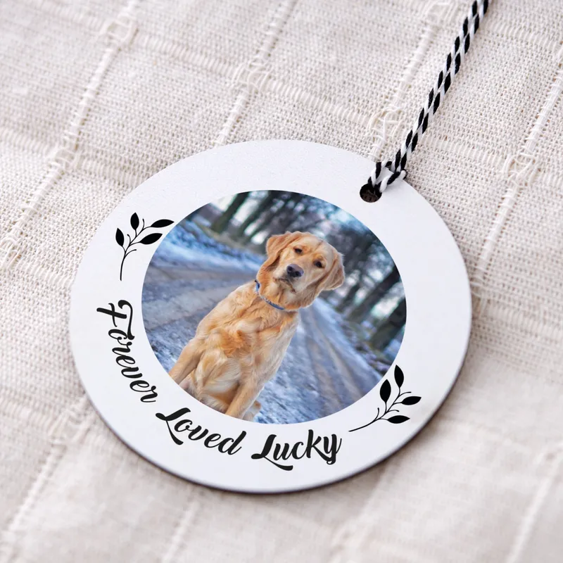 Pet Consept Personalised Photo Printed MDF Tree Ornament