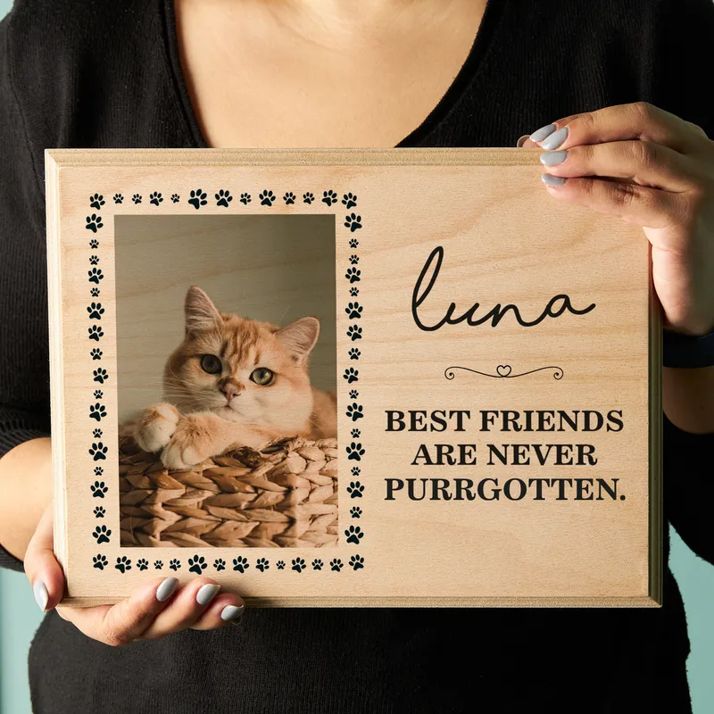 Pet Memorial Wooden Photo Frame