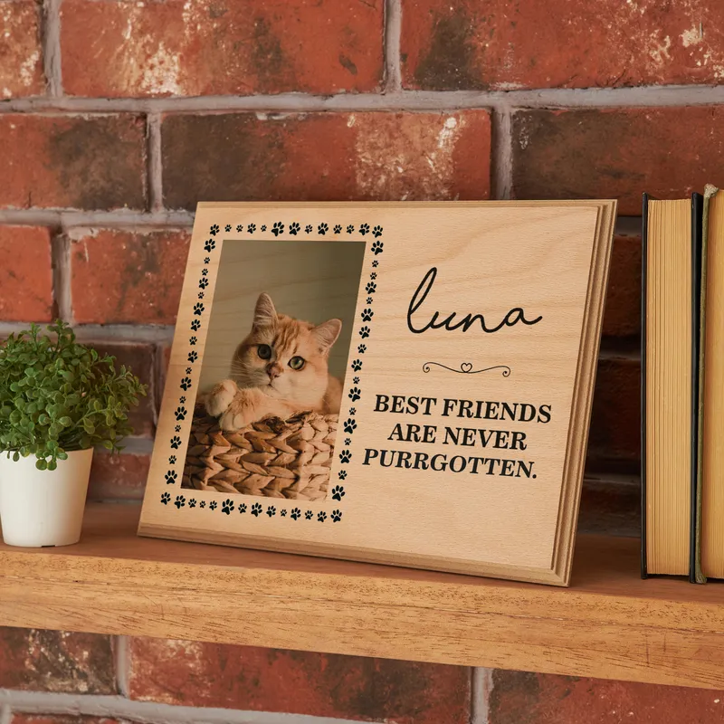 Pet Memorial Wooden Photo Frame