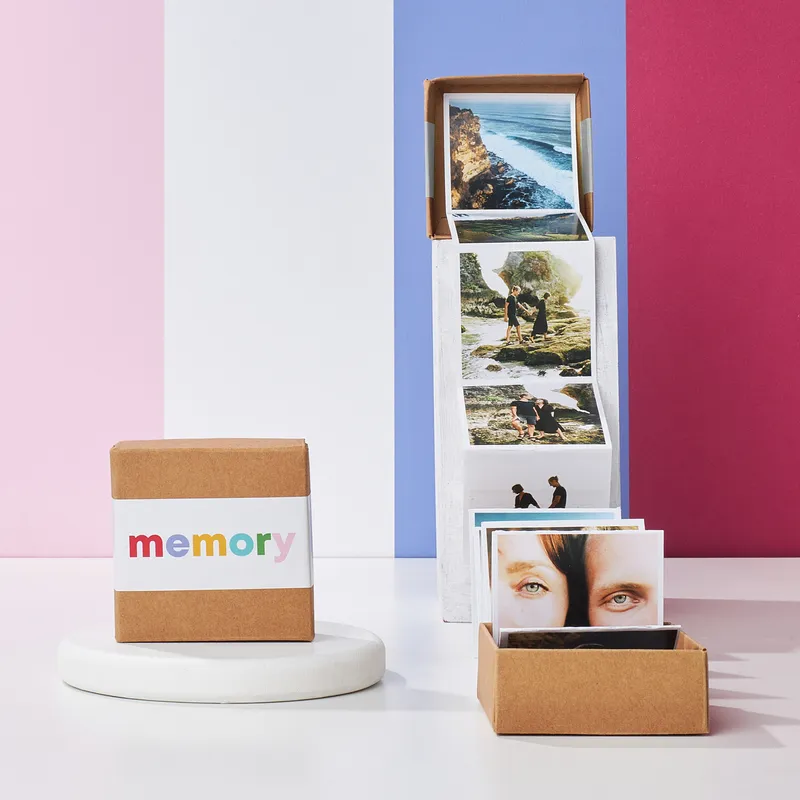 Photo and Message Memory Accordion Photo Box