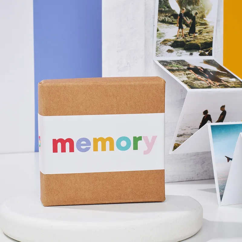 Photo and Message Memory Accordion Photo Box