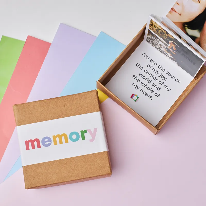 Photo and Message Memory Accordion Photo Box