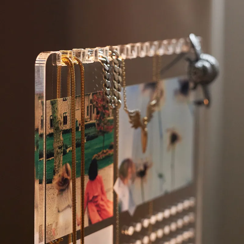 Photo and Name Personalized Accessory Holder Jewelry Tray Led Lamp