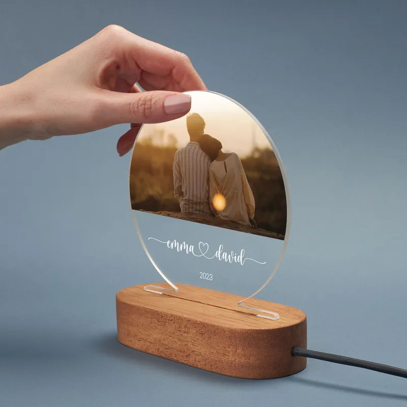 Personalised Photo LED Lamp - Unique Gift for Any Occasion