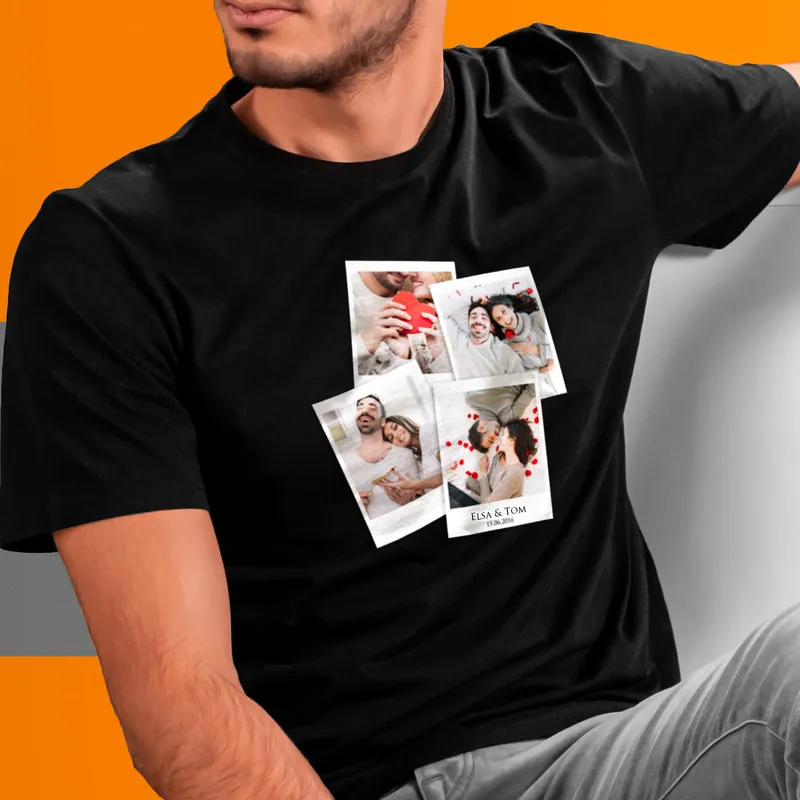 Personalised Photo Collage T-Shirt for Special Memories