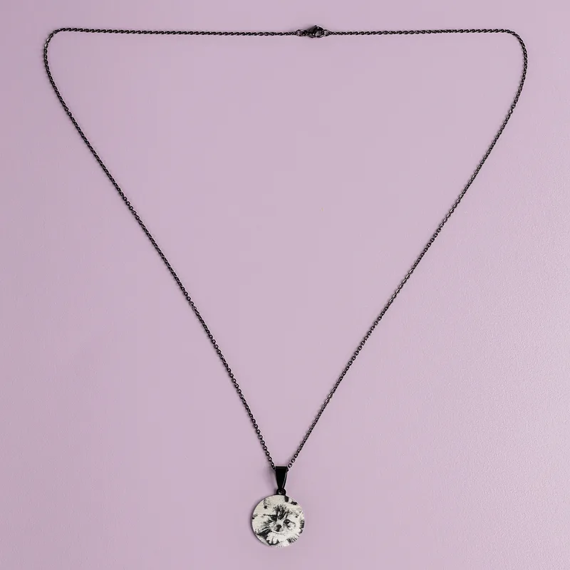 Personalised Cat Photo Pendant Necklace for Pet Lovers