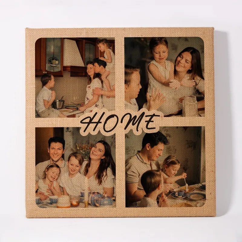 Personalised Vintage Photo Canvas 16x16 Ideal for Anniversaries