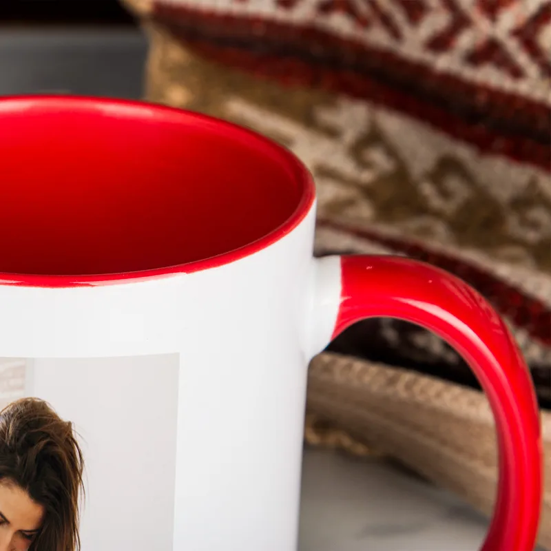 Photo Printed 2-Piece Colorful Coffee Mug Set