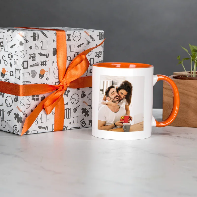 Photo Printed 2-Piece Colorful Coffee Mug Set