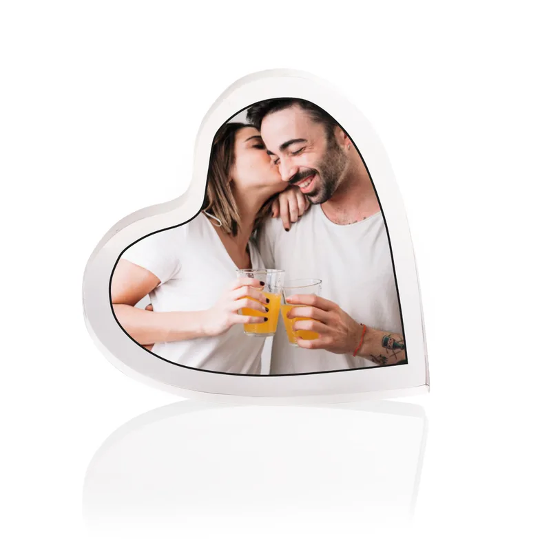 Photo Printed Heart Shaped Acrylic Plate
