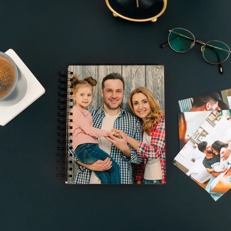 Photo Printed Wooden Hard Cover Photo Album
