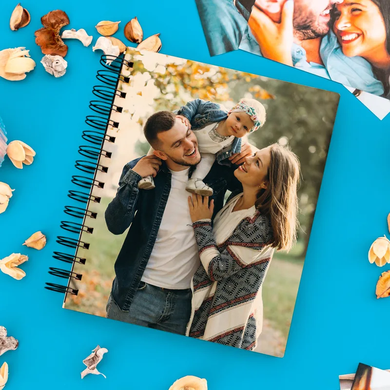 Photo Printed Wooden Hard Cover Photo Album