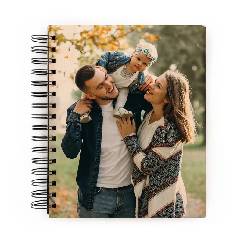 Photo Printed Wooden Hard Cover Photo Album