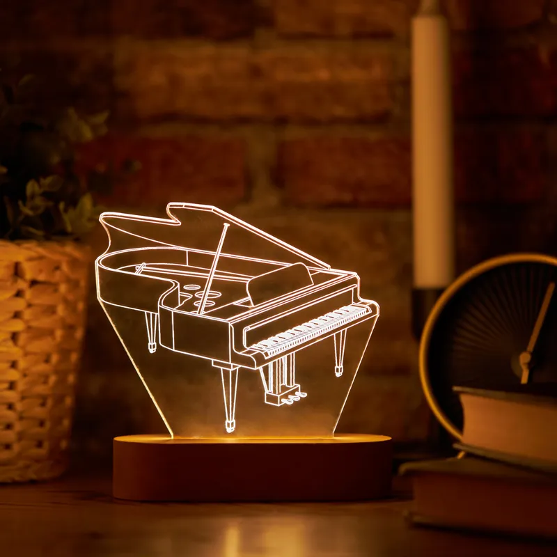 Piano Design Decorative LED Lamp