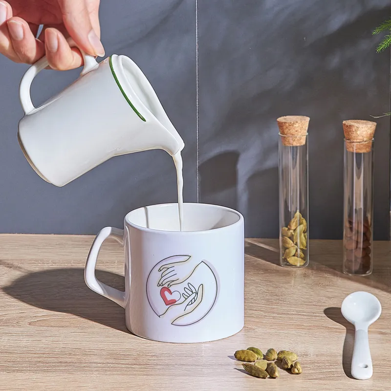 Pictogram Designed Hands Holding Hands Coffee Mug