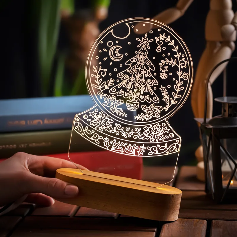 Pine Tree Design 3D Led Lamp