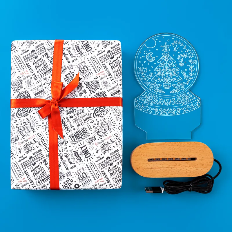 Pine Tree Design 3D Led Lamp