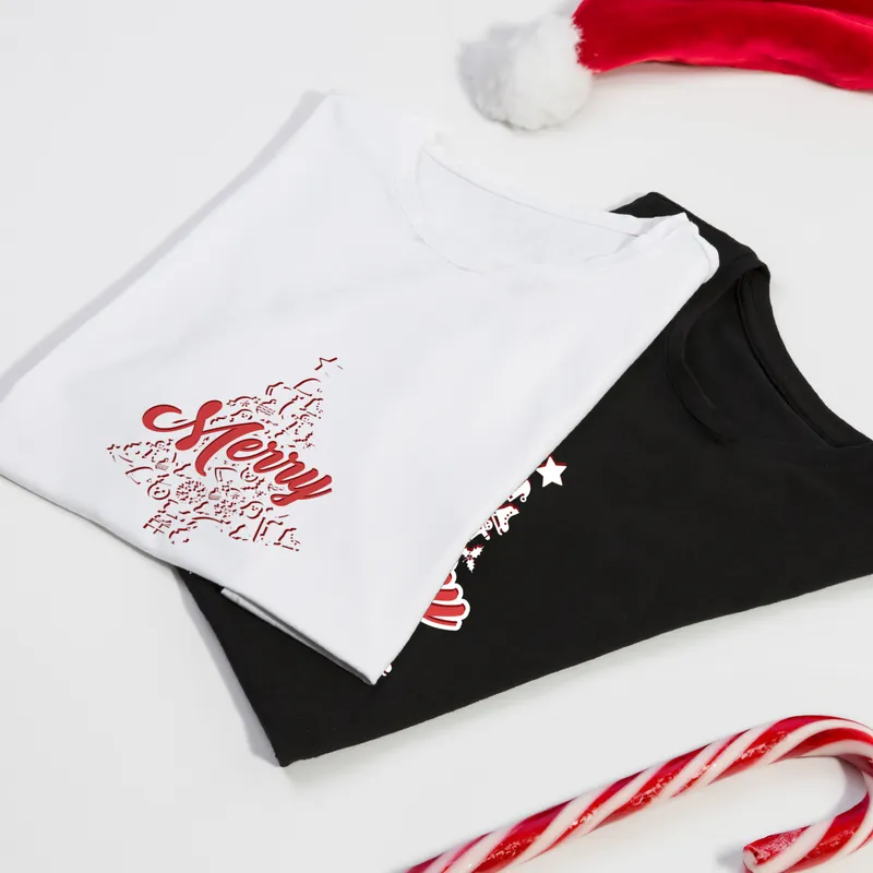 Pine Tree 'Merry' Design Special Christmas T-Shirt