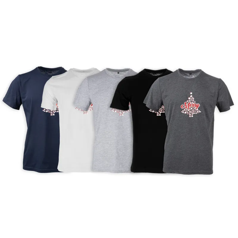 Pine Tree 'Merry' Design Special Christmas T-Shirt