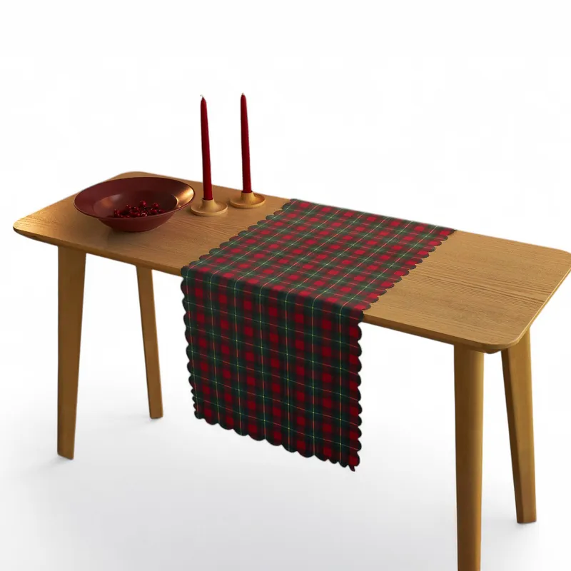 Plaid Decorative Table Runner for Festive Home Decor