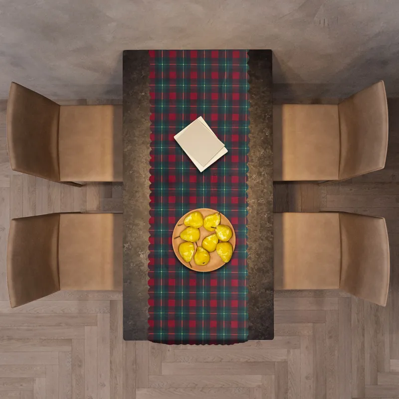 Plaid Decorative Table Runner for Festive Home Decor