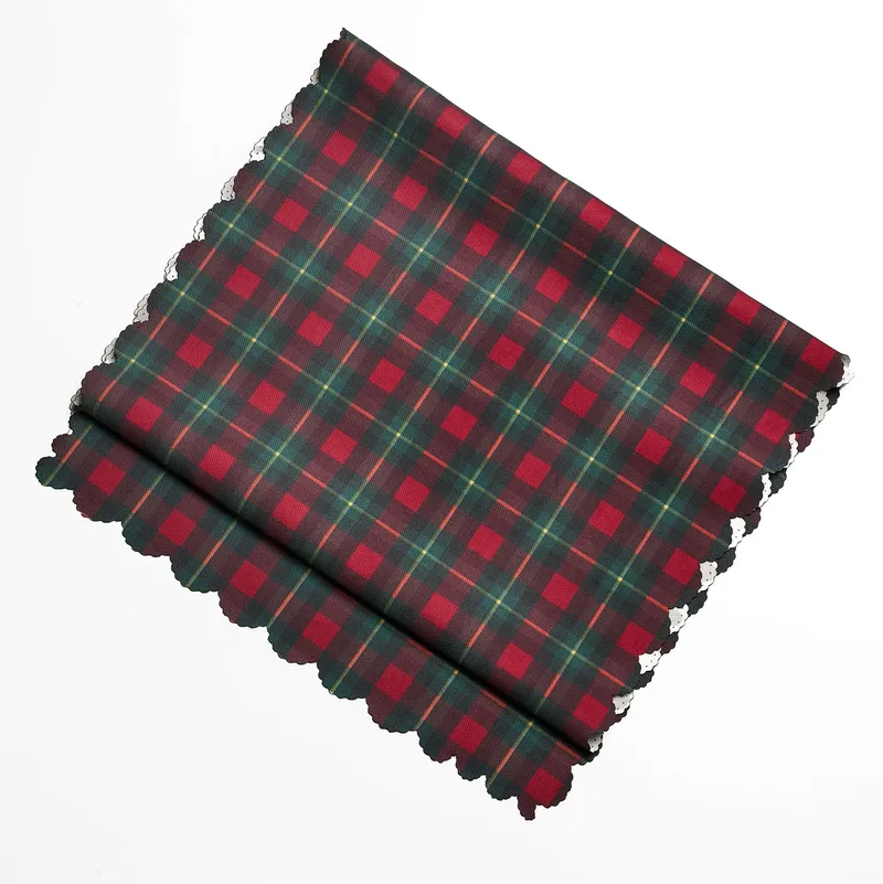 Plaid Decorative Table Runner for Festive Home Decor