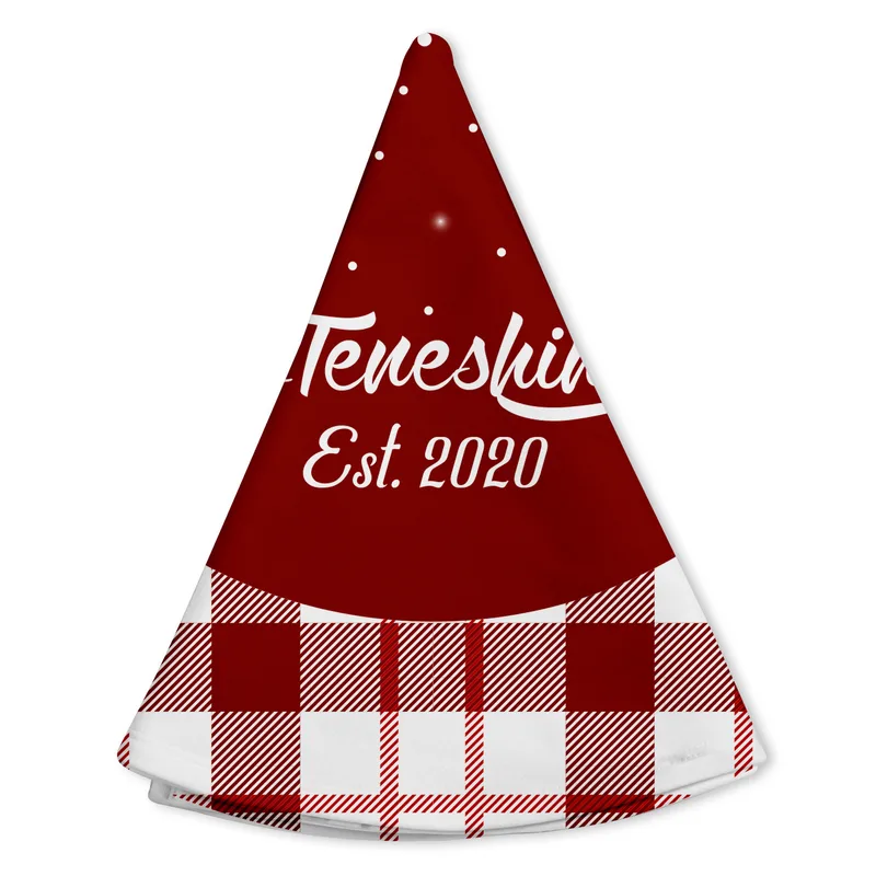 Personalised Plaid Christmas Tree Skirt for Festive Home Décor