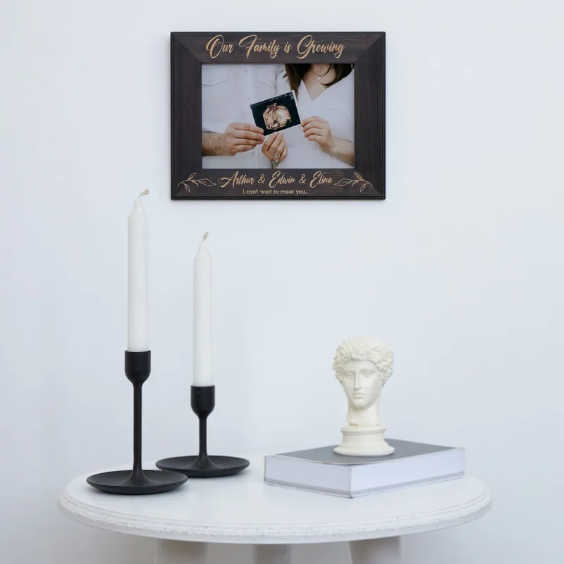 Personalised Family Name Wooden Frame - First Mother's Day Gift