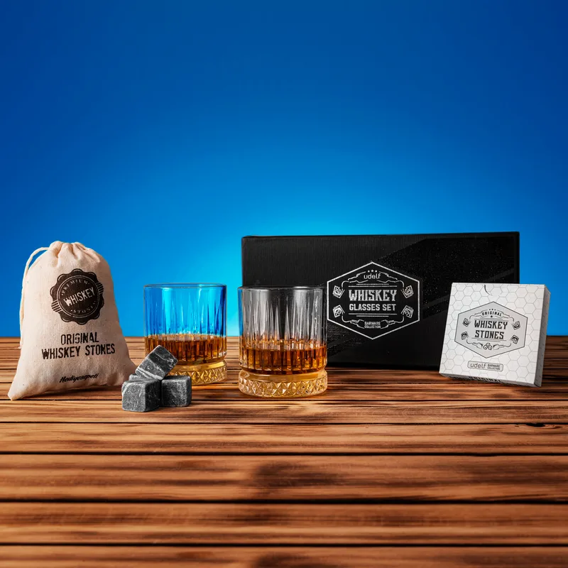 Premium Boxed Glasgow Set of 2 Whiskey Glasses