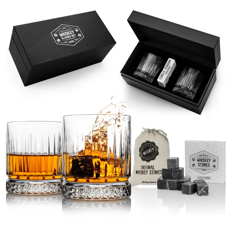 Premium Boxed Glasgow Set of 2 Whiskey Glasses