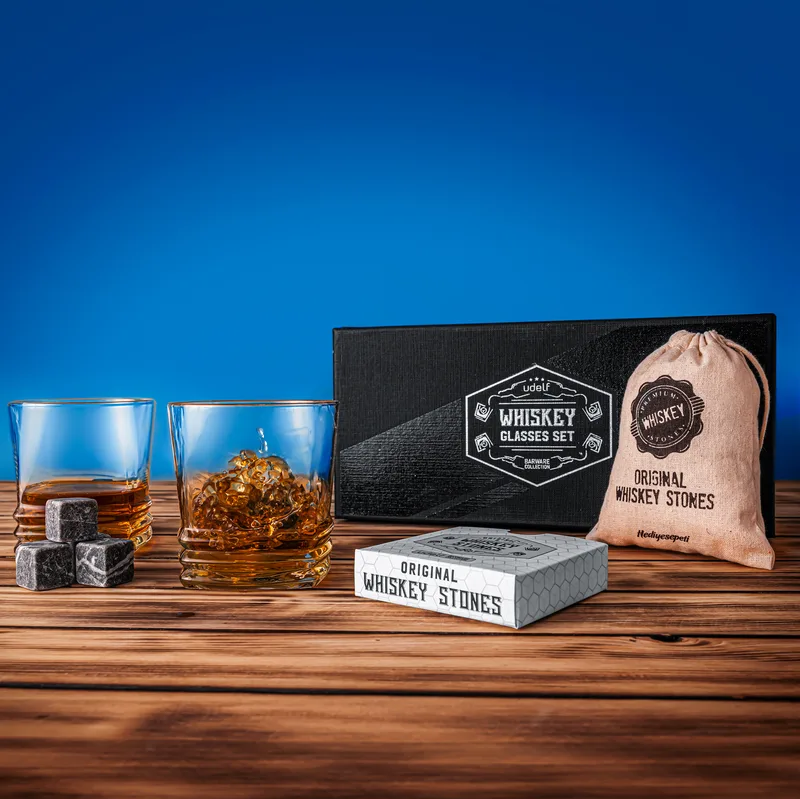 Premium Boxed Texas Set of 2 Whiskey Glasses