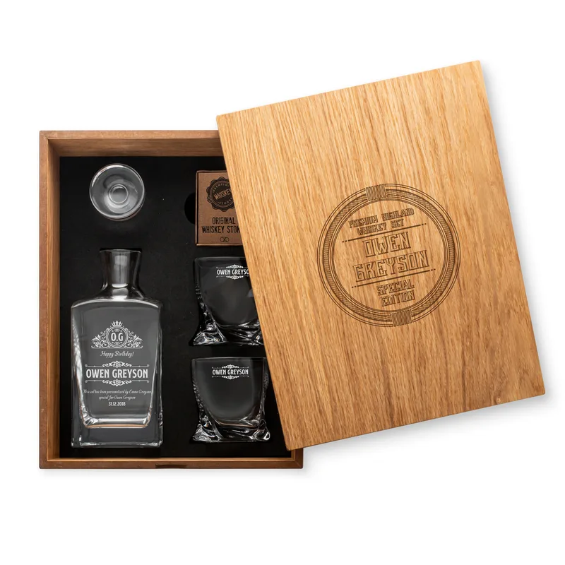 Premium Whiskey Decanter Set