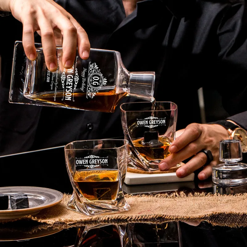 Premium Whiskey Decanter Set