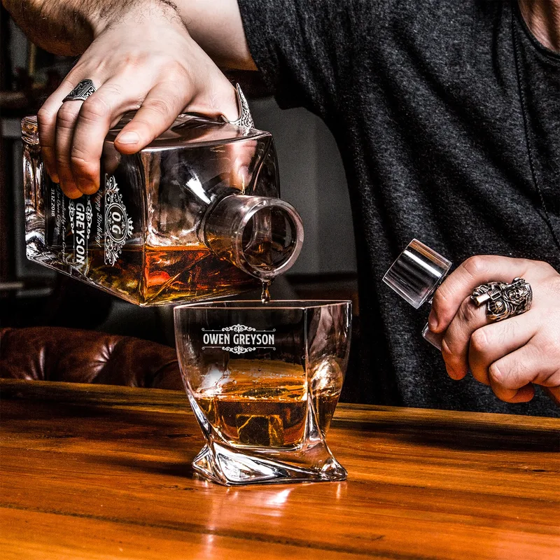 Premium Whiskey Decanter Set