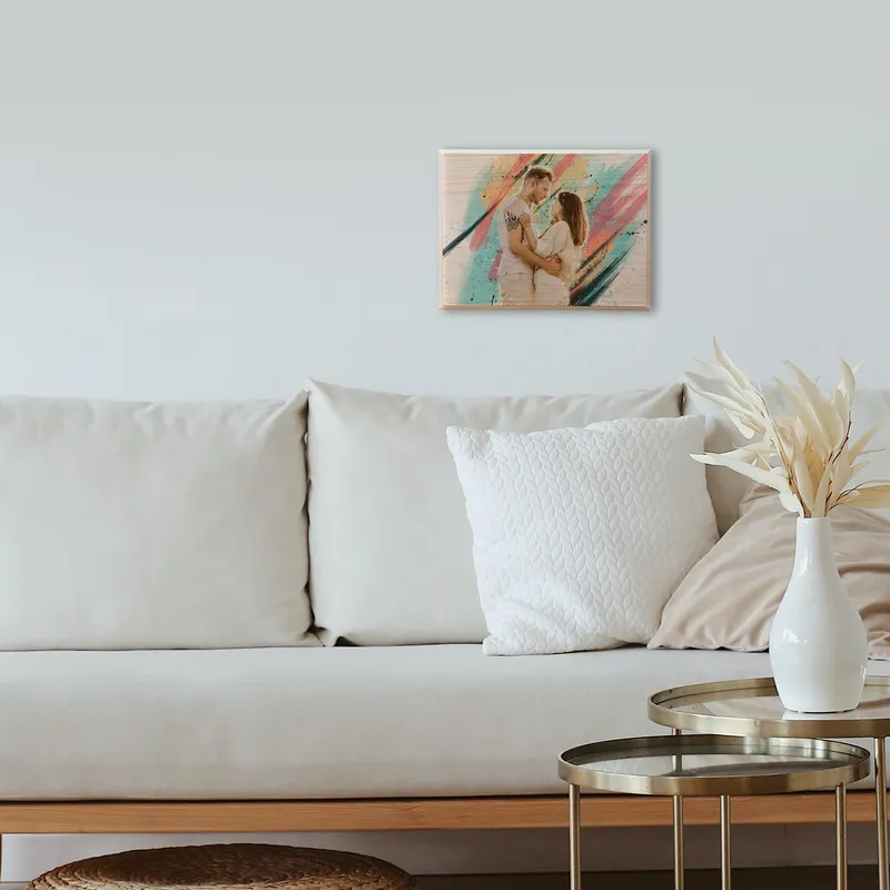 Printed Wooden Photo Frame for Couples