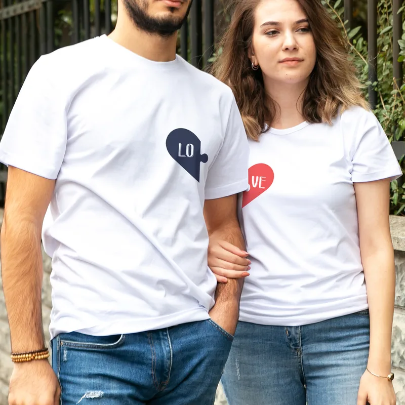 Love Puzzle Matching T-Shirts for Couples