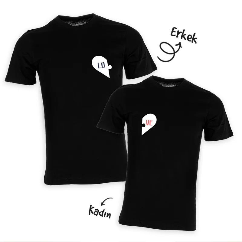 Love Puzzle Matching T-Shirts for Couples