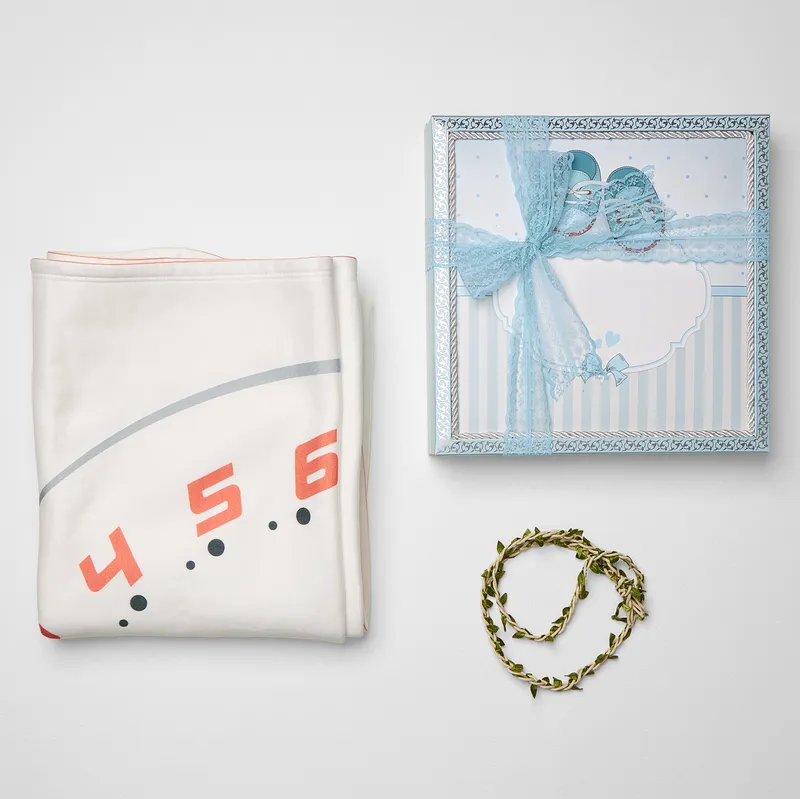 Racing Theme Baby Boy Monthly Milestone Blanket