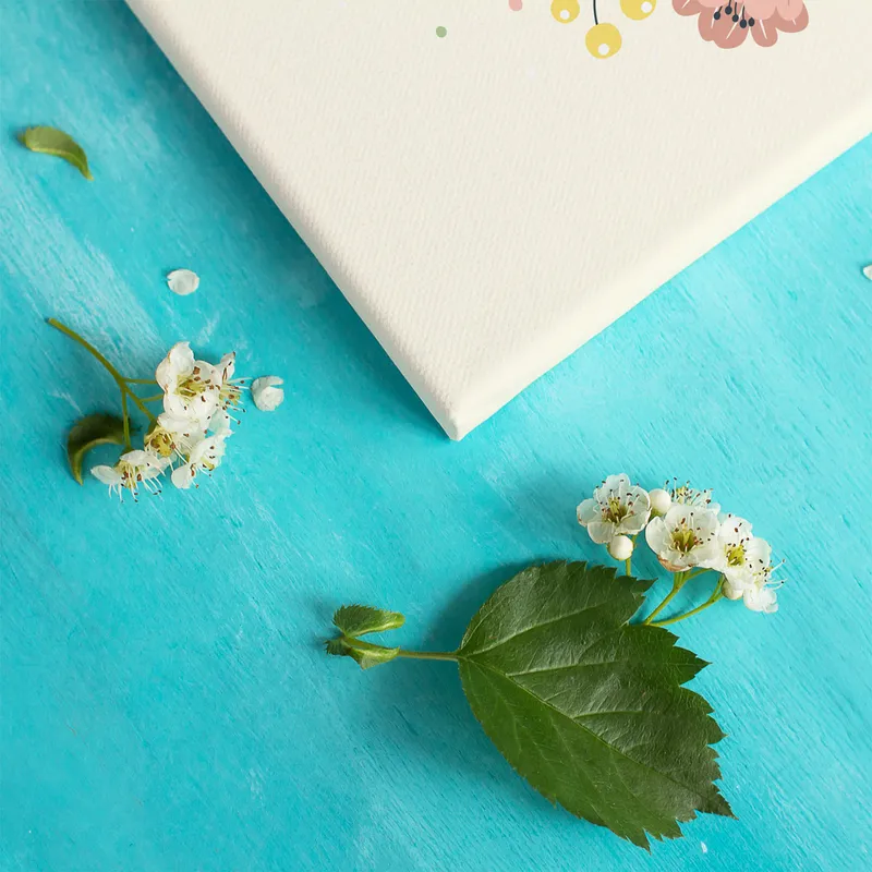 Rainbow Floral Designed Baby Room Art Print