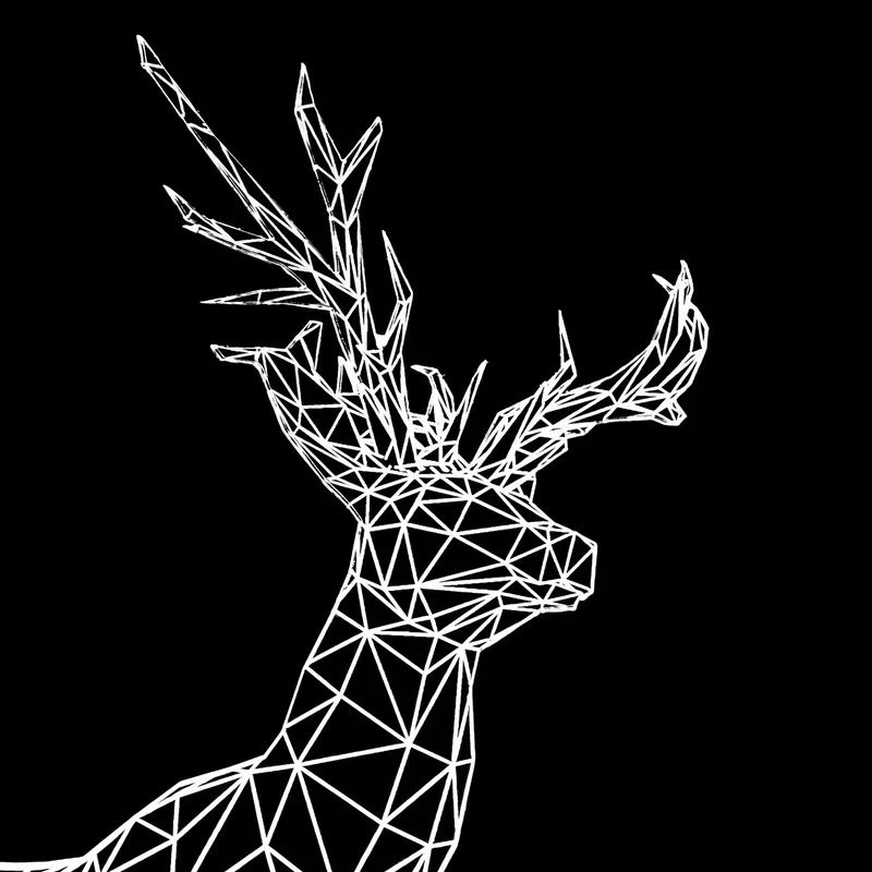 Reindeer 3D Design LED Christmas Themed Lamp