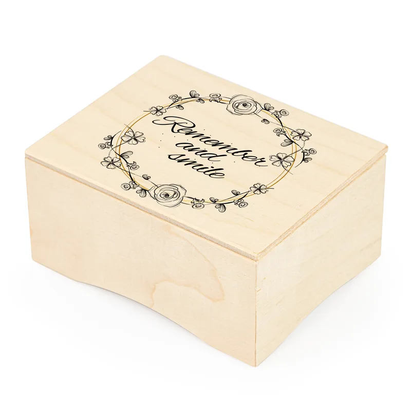 Remember And Smile Beautiful Memories Wooden Music Box
