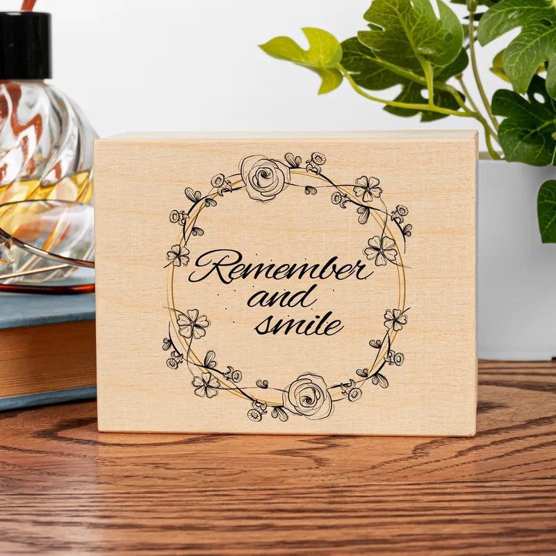 Remember And Smile Beautiful Memories Wooden Music Box