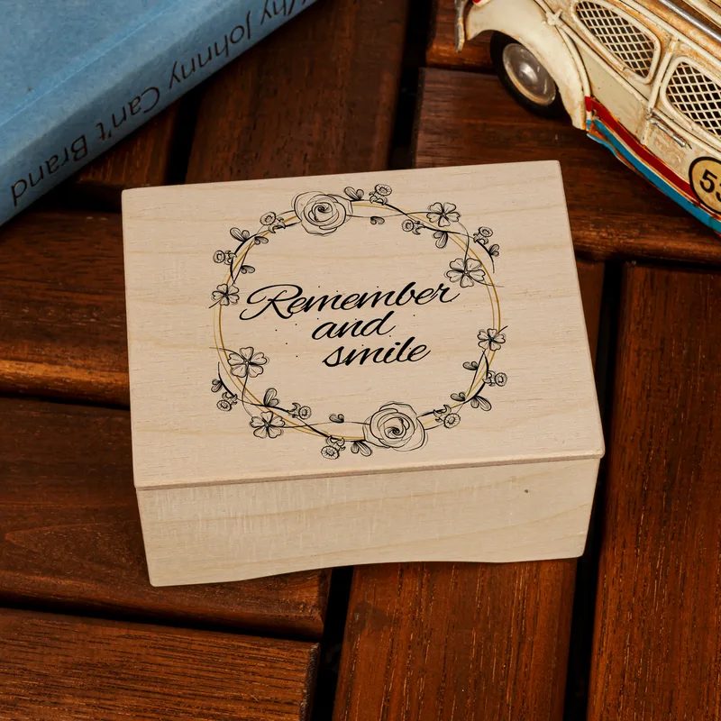 Remember And Smile Beautiful Memories Wooden Music Box