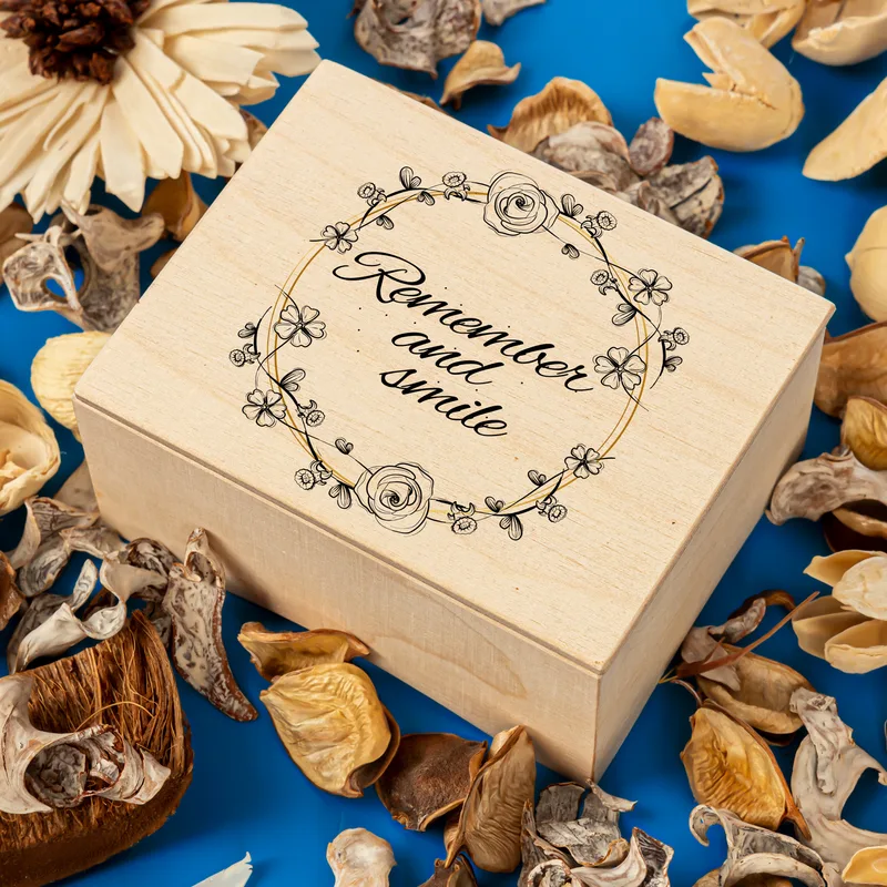 Remember And Smile Beautiful Memories Wooden Music Box