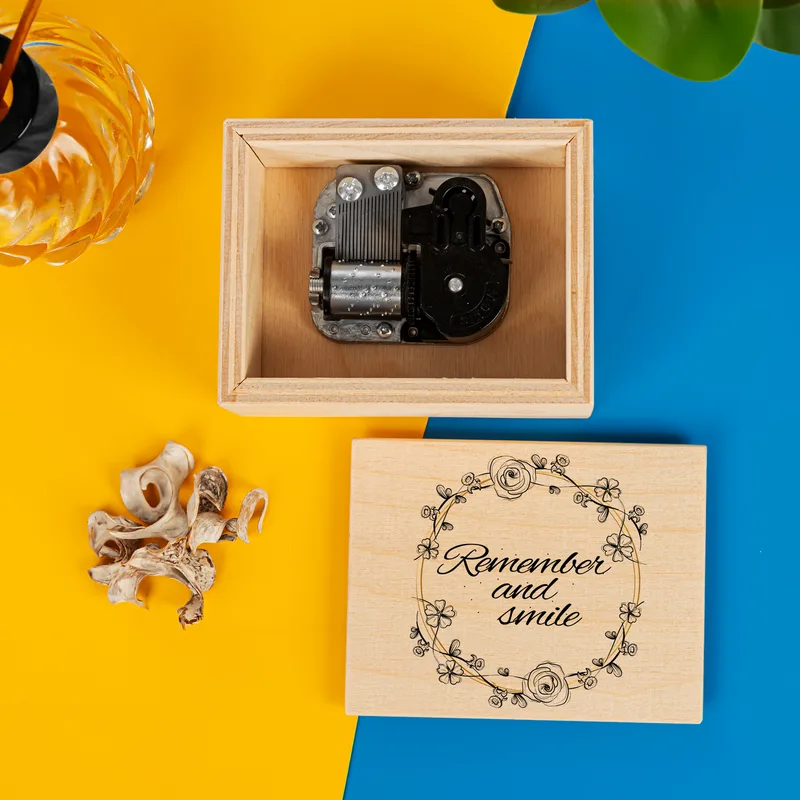 Remember And Smile Beautiful Memories Wooden Music Box