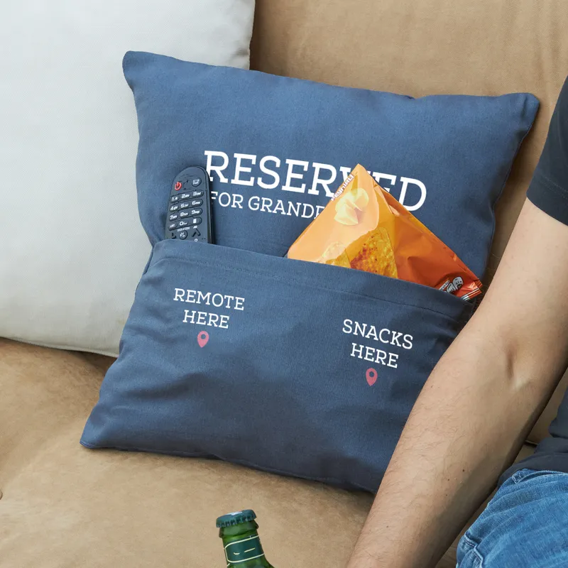 Reserved Designed Decorative Throw Pillow as Gift for Father