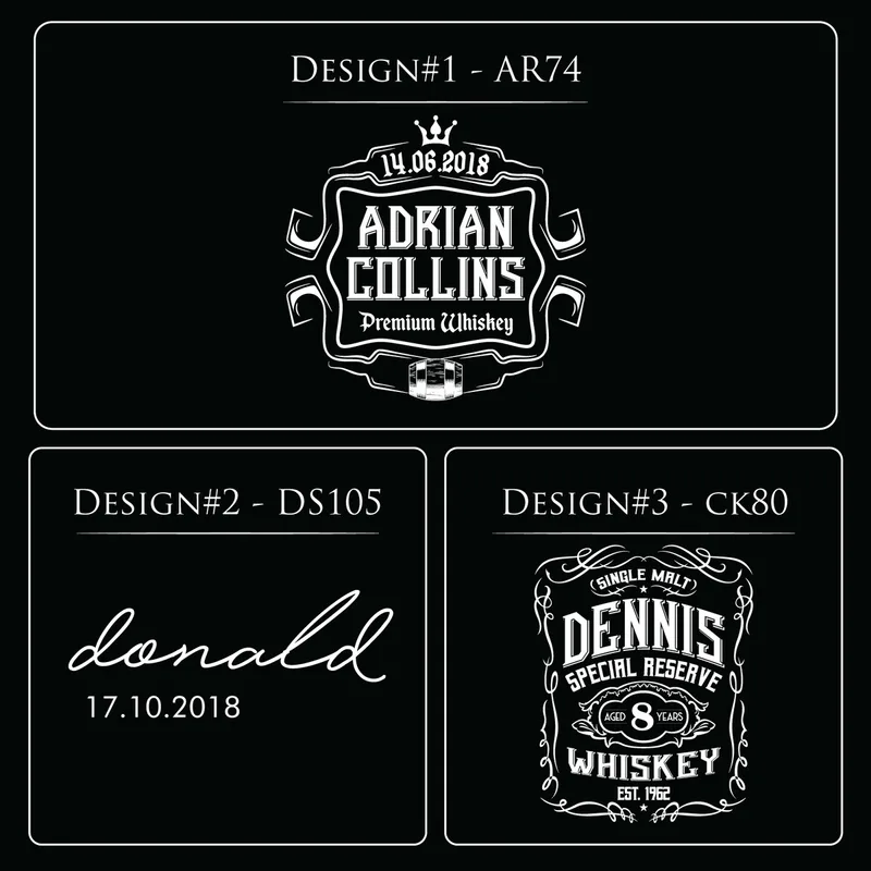 Retro Design Chicago Crystal Whiskey Glasses Set in Wooden Box