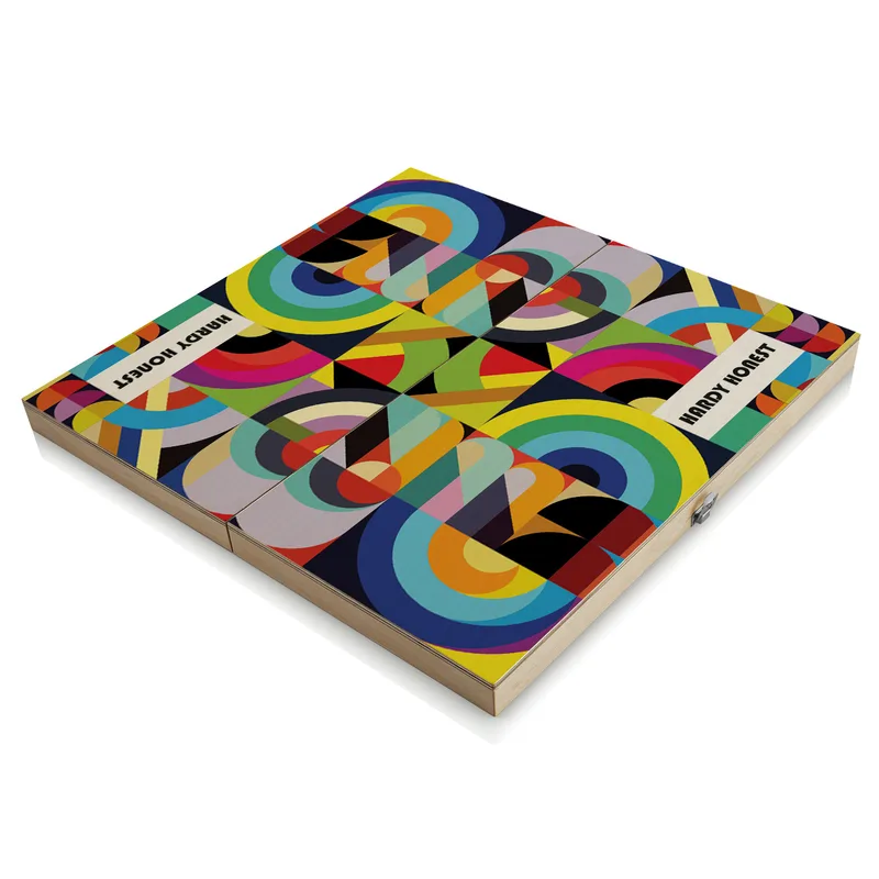 Personalised Retro Modern Backgammon Set for Adults and Teens